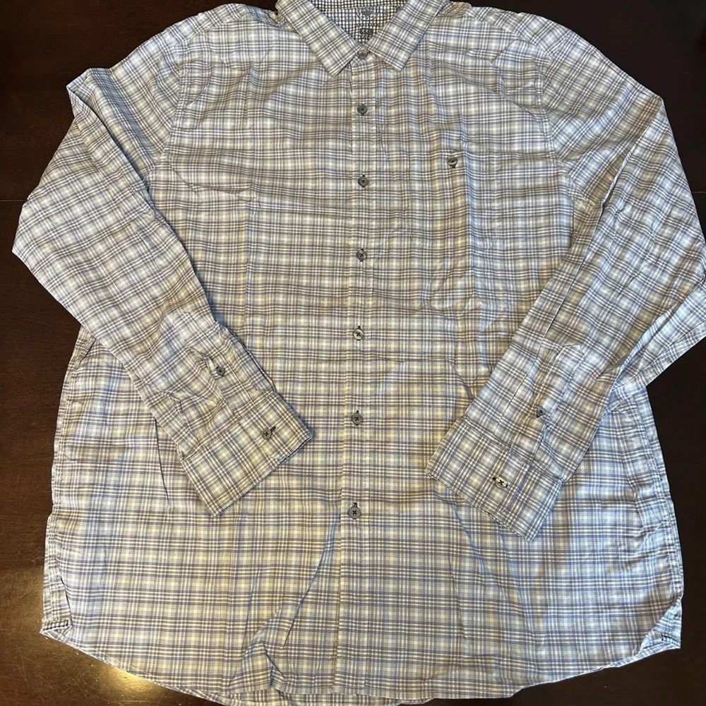Men’s Flag & Anthem Button Down Shirt Size 2XLT Pre-owned